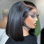 Remy 100% Real Wig, Short Water Bob Wig Brazilian Natural Wave