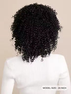 Short Curly Afro Wigs for Black Women, Soft & Natural Kinky Curly Wig, Glueless Synthetic Wig with Bangs, Natural Black Wig 16"